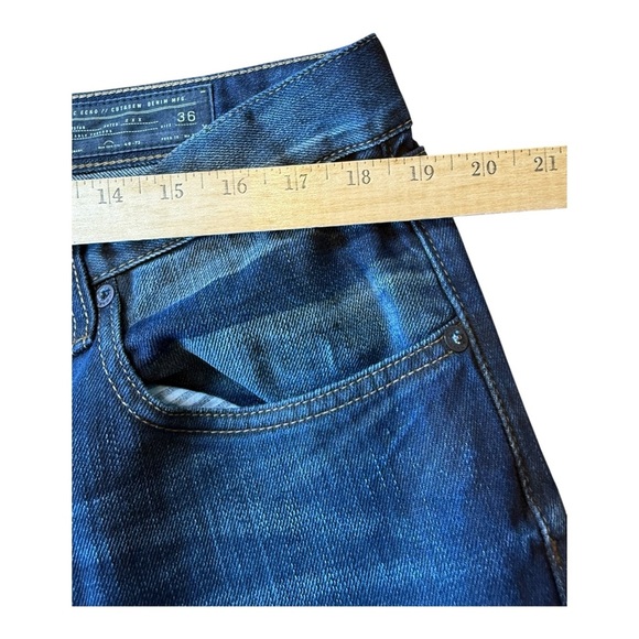 Marc Ecko Jeans Mens Boot 36X34 Cut N Sew Denim Boot Cut Thick Stitch - Picture 7 of 10